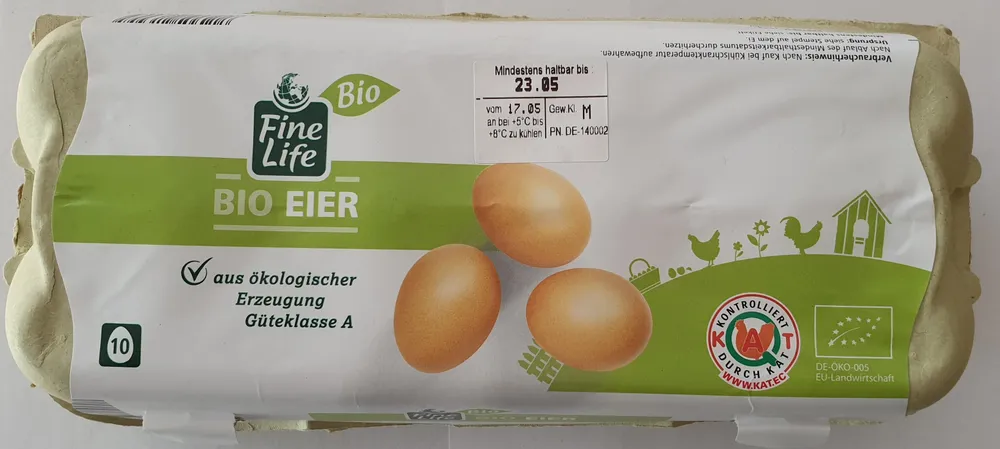 Bio Eier, Güteklasse A