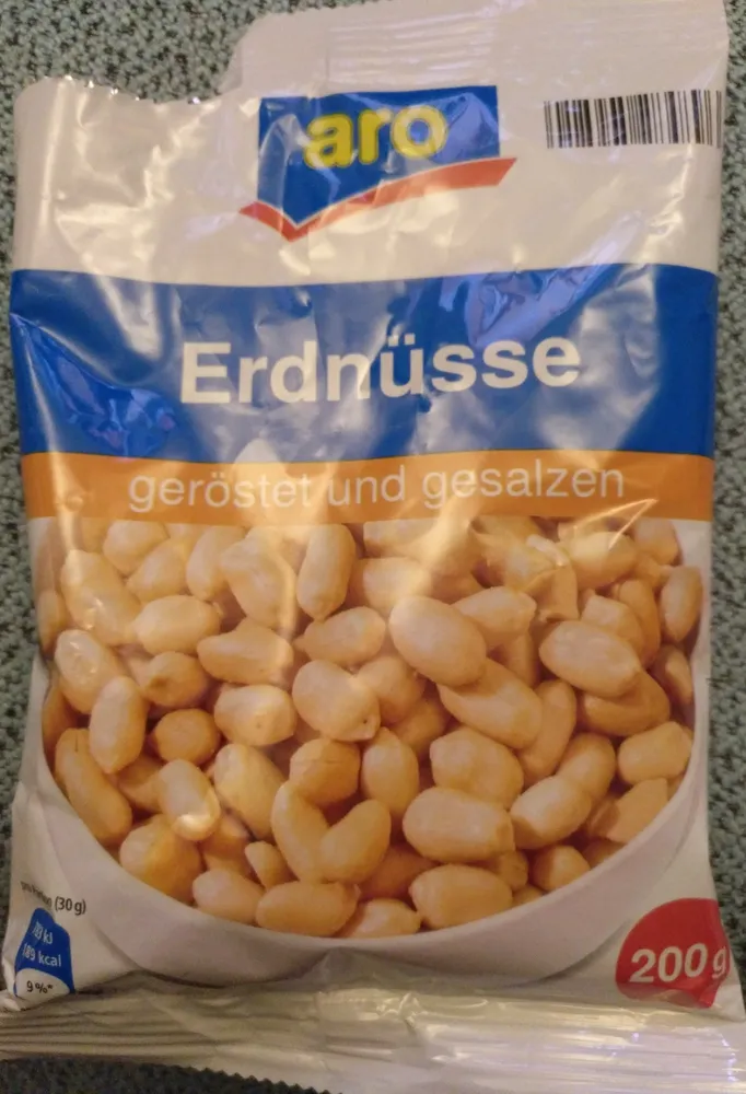 Aro Erdnüsse Geröstet Und Gesalzen