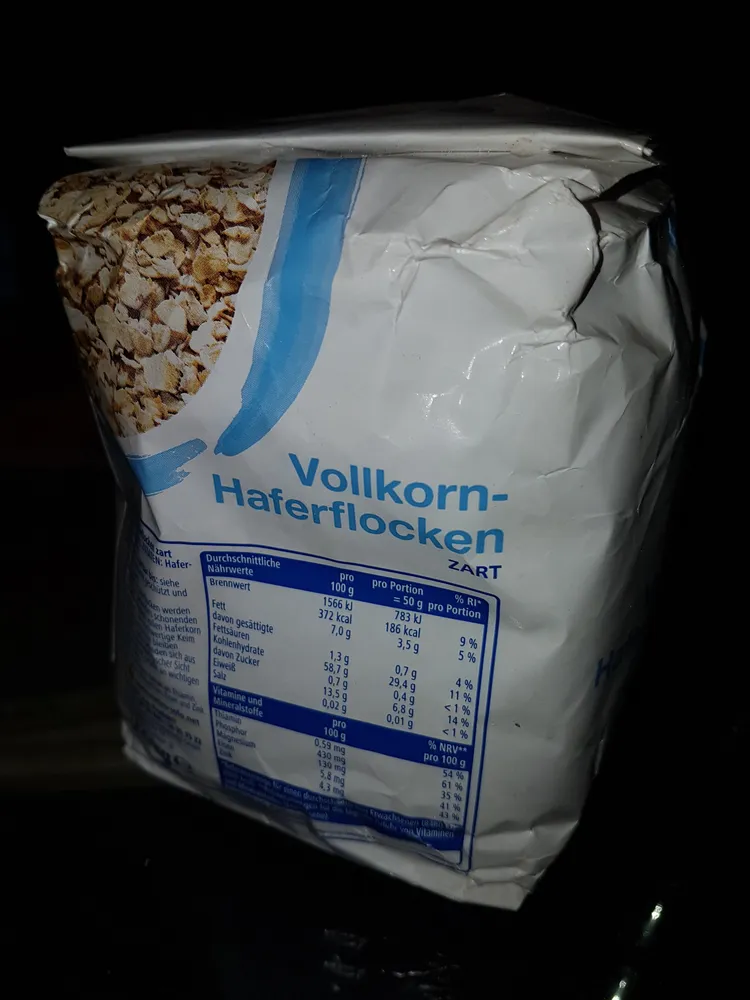 Vollkorn-Haferflocken ZART