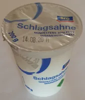 Schlagsahne, mindestens 30% Fett