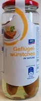 Geflügelwürstchen im Saitling