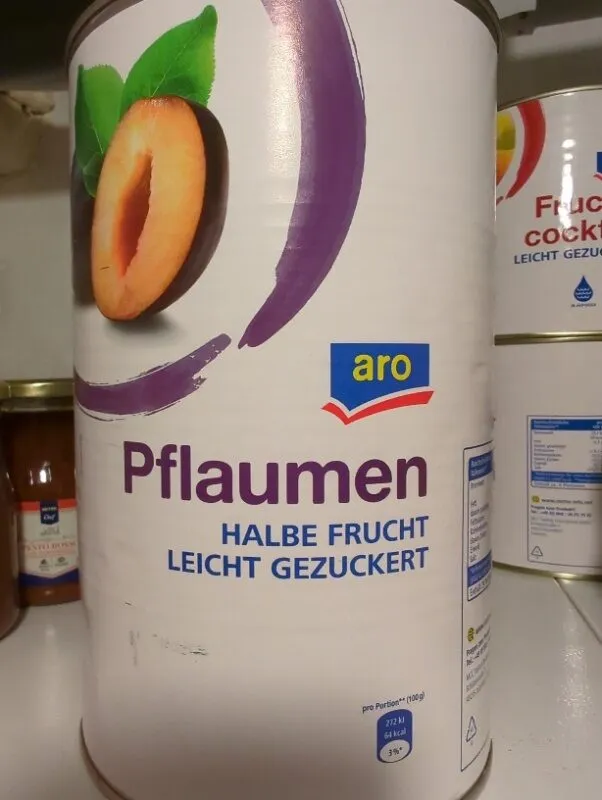 Pflaumen halbe Früchte