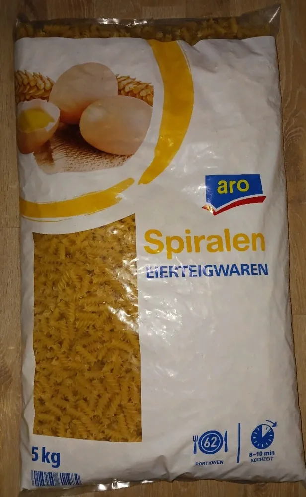 Spiralen Eierteigwaren