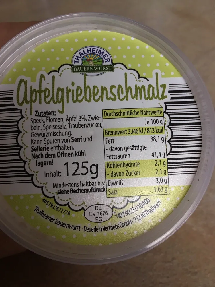 Apfelgriebenschmalz