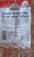 Sächsische Bratwurst nach Art einer groben Mettwurst