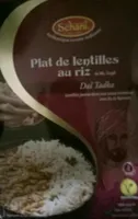 Plat de lentilles au riz