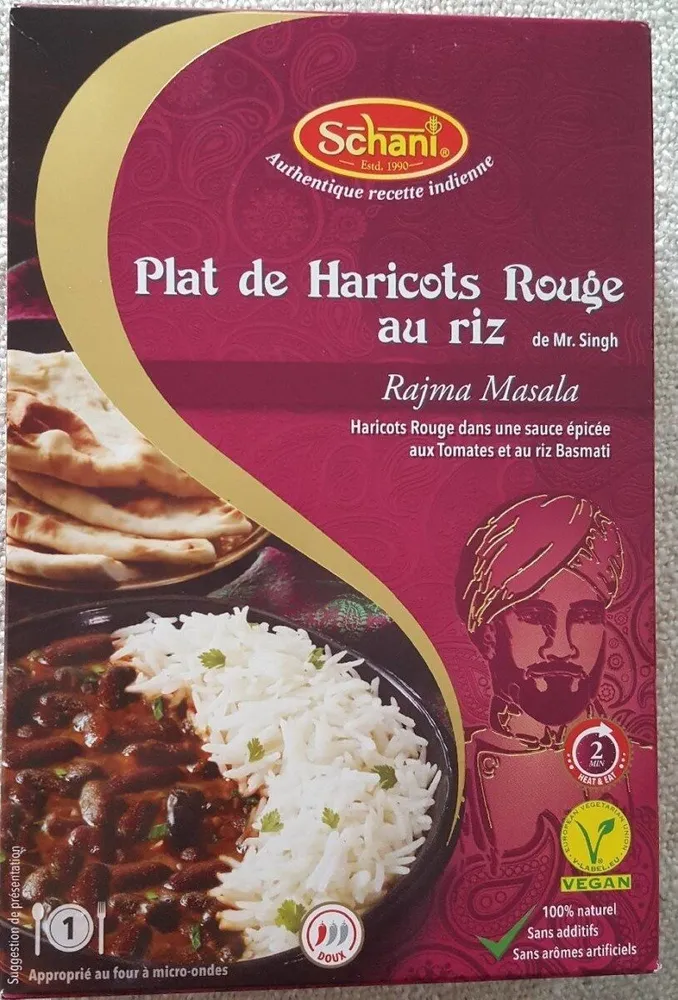 Rajma masala - Plat de haricot rouge au riz