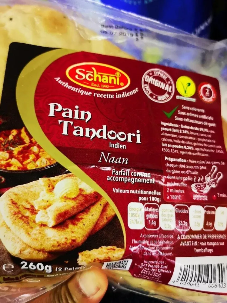 Naan pain indien