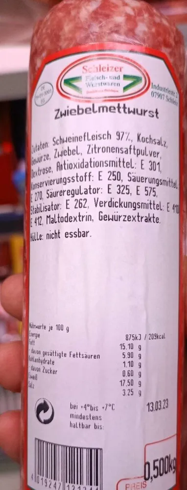 Zwiebelmettwurst