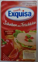 Scheiben aus Frischkäse Paprika-Chili