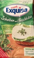 Scheiben mit Frischkäse