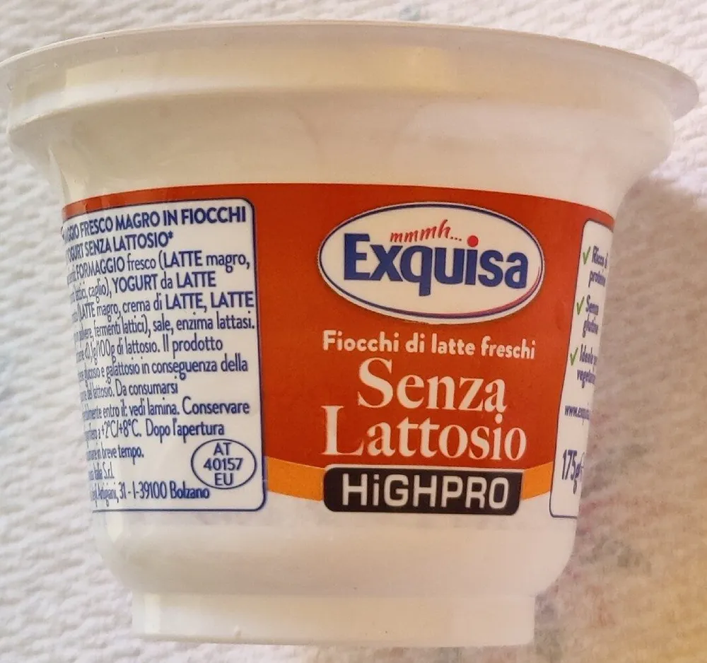 Fiocchi Di Latte Freschi Senza Lattosio Highpro