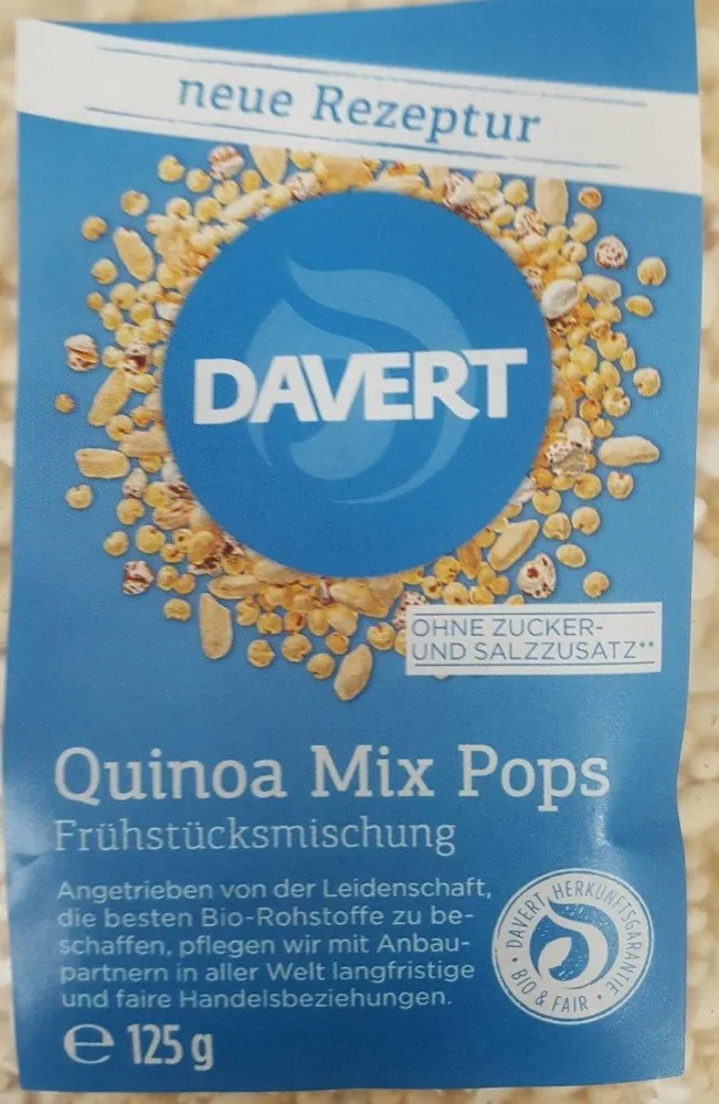 Quinoa mix pops