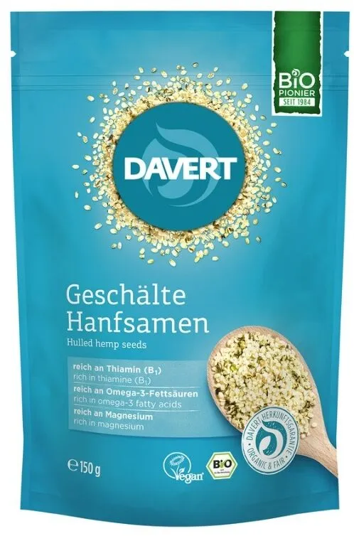 Geschälte Hanfsamen