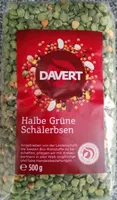 Halbe Grüne Schälerbsen