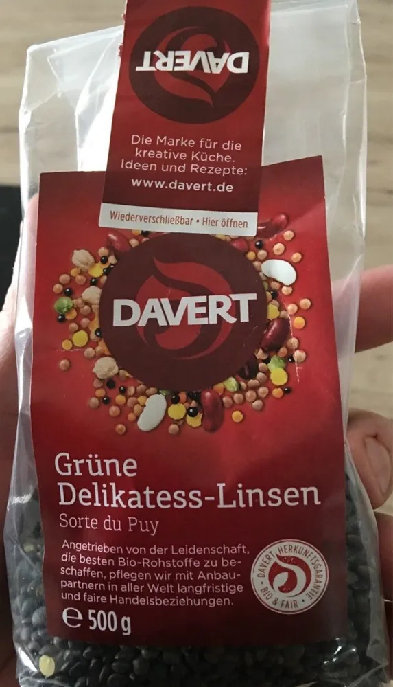 Linsen, grün