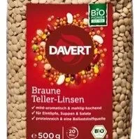 Braune Teller-Linsen