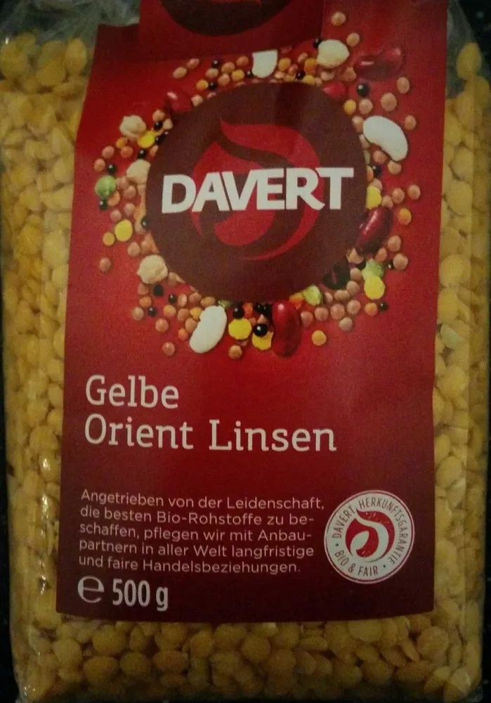 Gelbe Orient Linsen