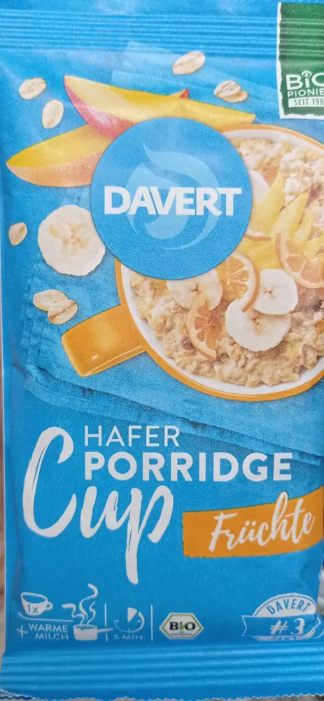 Porridge cup Früchte