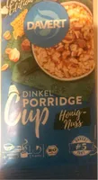 Dinkel Porridge Cup Honig-Nuss