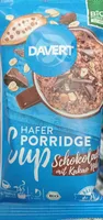 Hafer Porridge Cup Schokolade