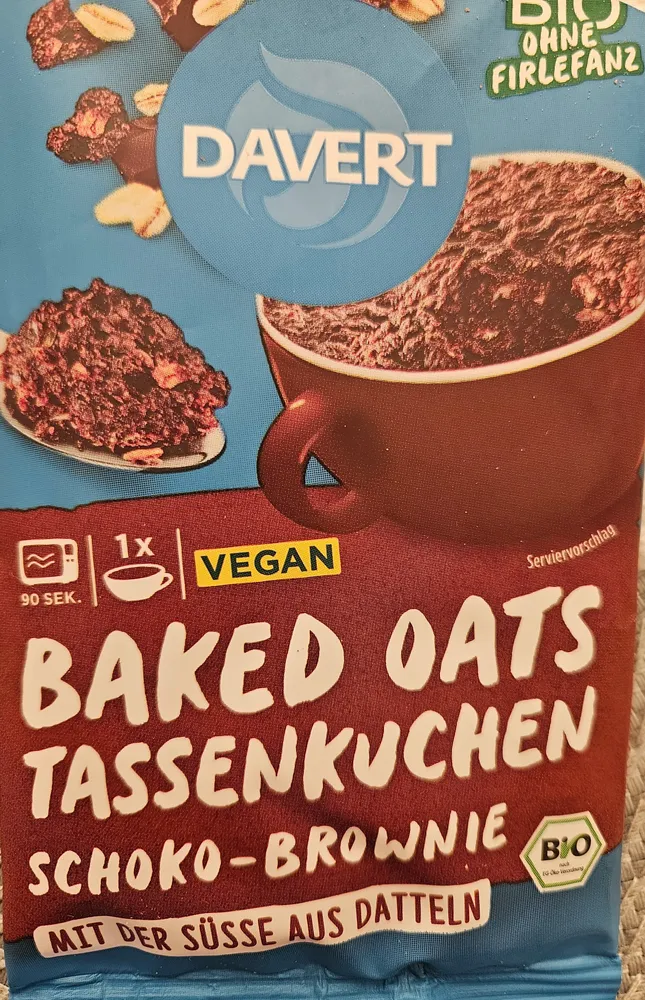 Baked Oats Tassenkuchen Schoko-Brownie