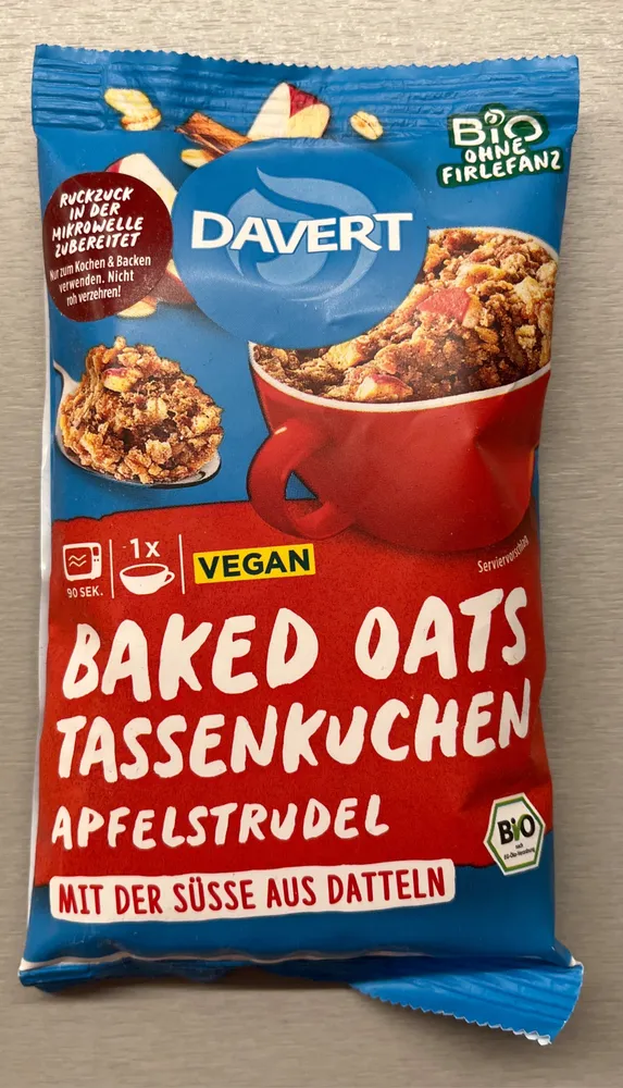 Baked Oats Tassenkuchen - Apfelstrudel