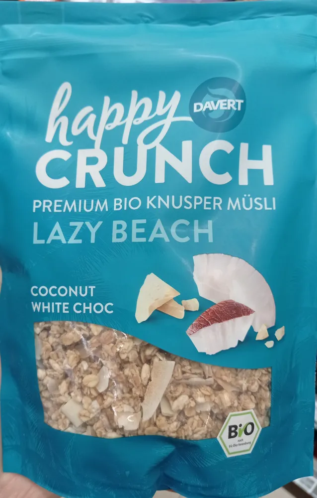 Happy Crunch coconut white choc