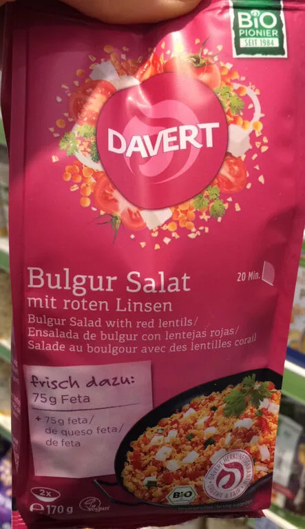 Bulgur salat mit roten linsen