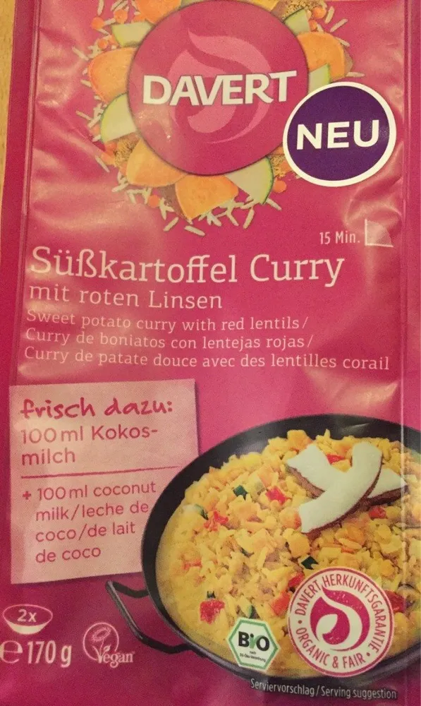 Susskartoffel curry