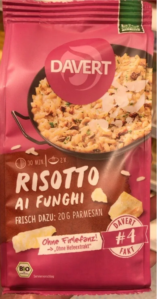Davert risotto al funghi