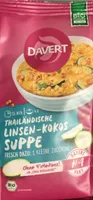 Soupe thaï aux lentilles et à la noix de coco