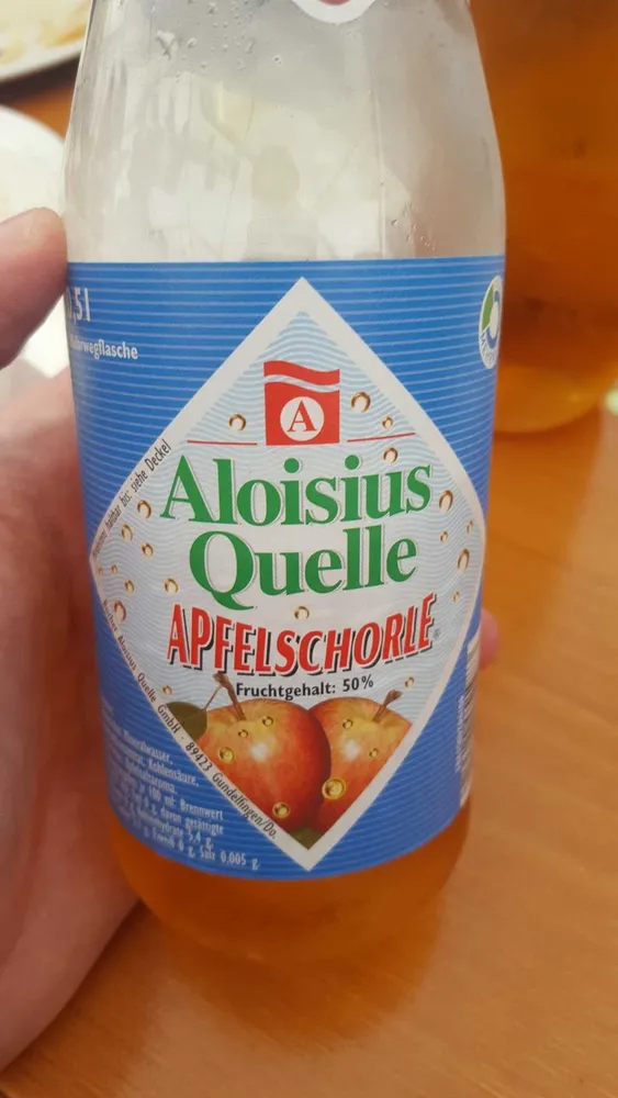 Aloisius Quelle Apfelschorle, Apfelschorle