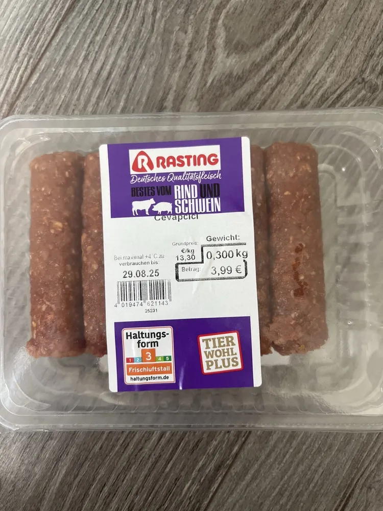 Cevapcici vom Schwein und Rind