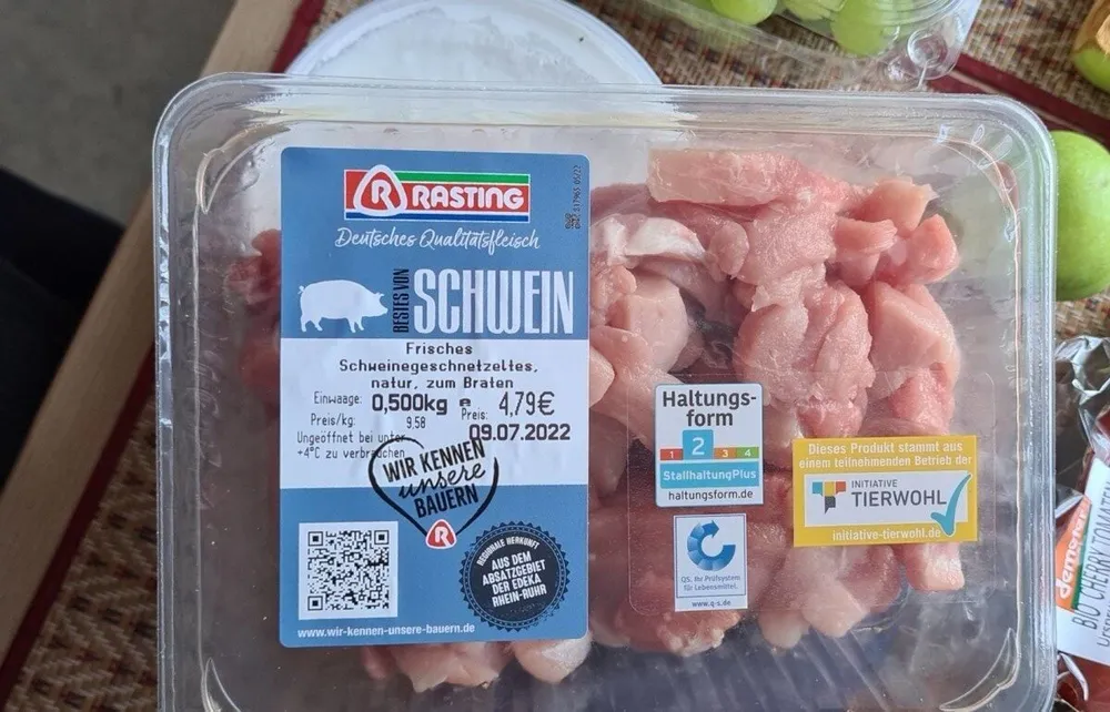 Frisches Schweinegeschnetzetes