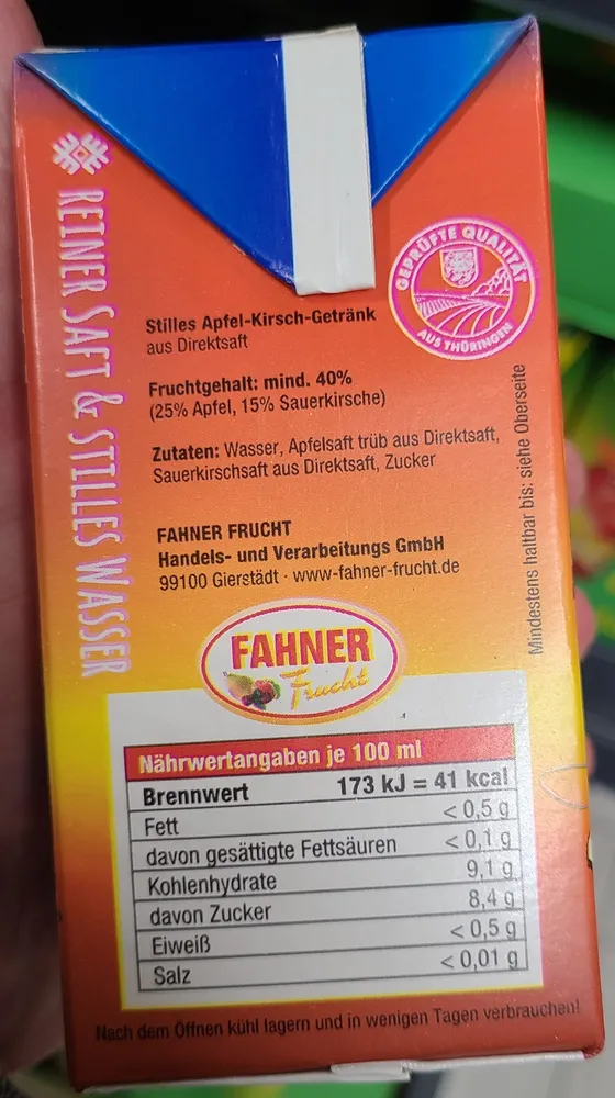 Apfel-Kirsche Saft