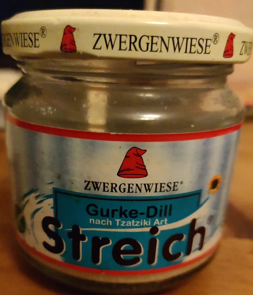 Zwergenwiese Gurke-dill Streich Nach Tzatziki Art, 180 GR Glas