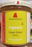Brotaufstrich Ingwer Kokos Curry
