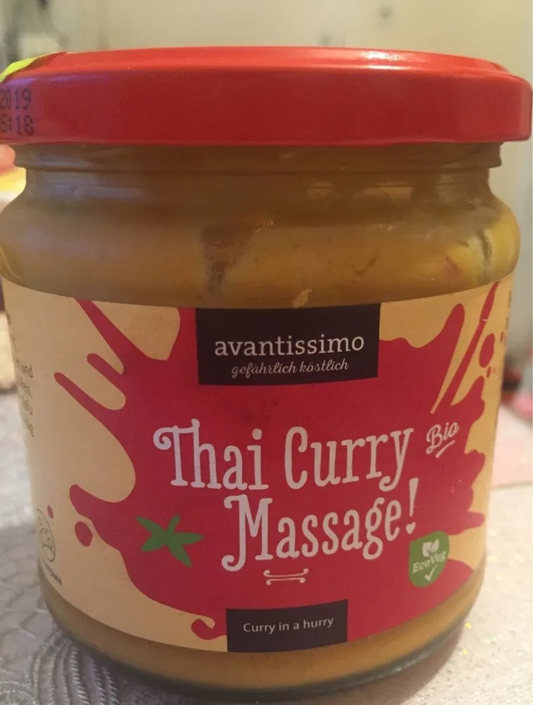 Sauce thaï au curry bio