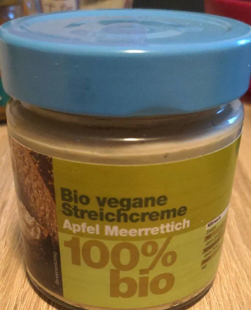 Bio vegane Streichcreme Apfel Meerrettich