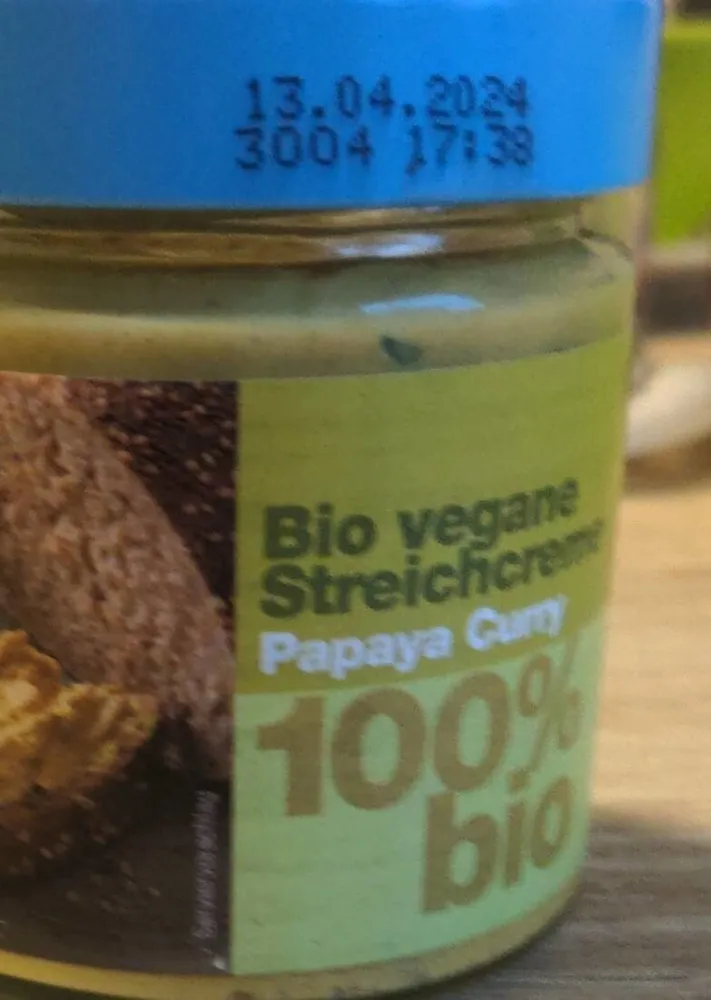 Vegane Streichcreme Papaya Curry