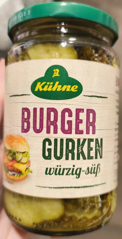 Burger Gurken würzig-süss