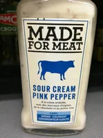 Made for meat Sour cream Pink pepper
