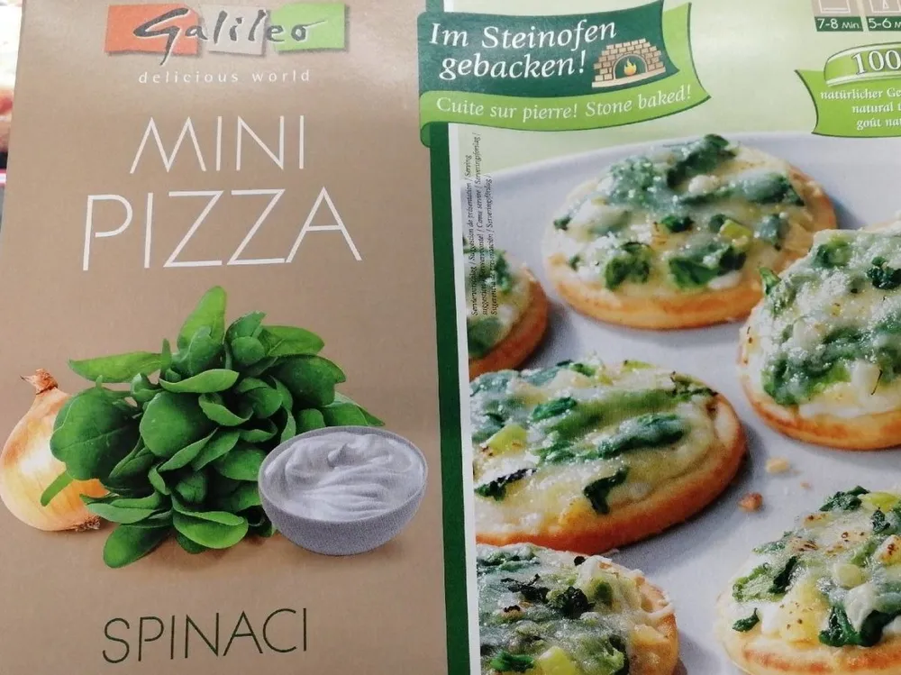 Mini pizza spinaci