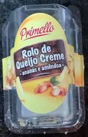 Rolo de Queijo Creme ananás e amêndoa