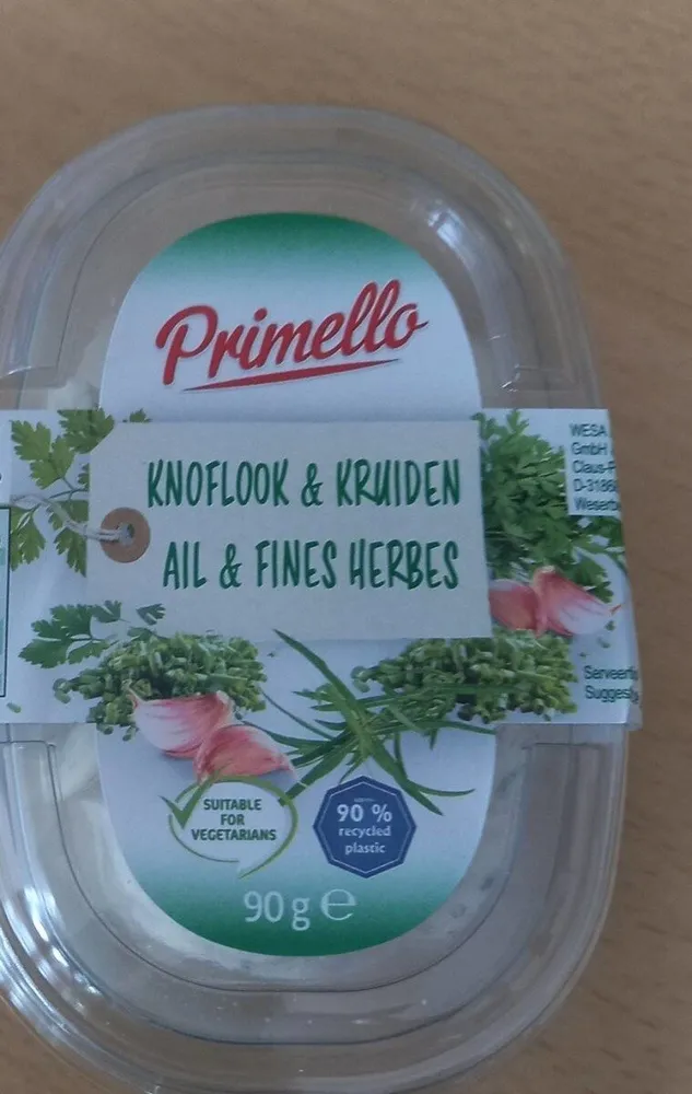 Garlic and fines herbes cheese