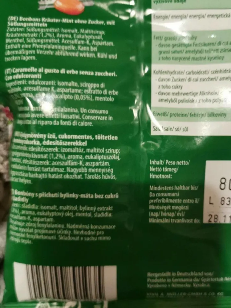 Krauter mint hustenbonbons