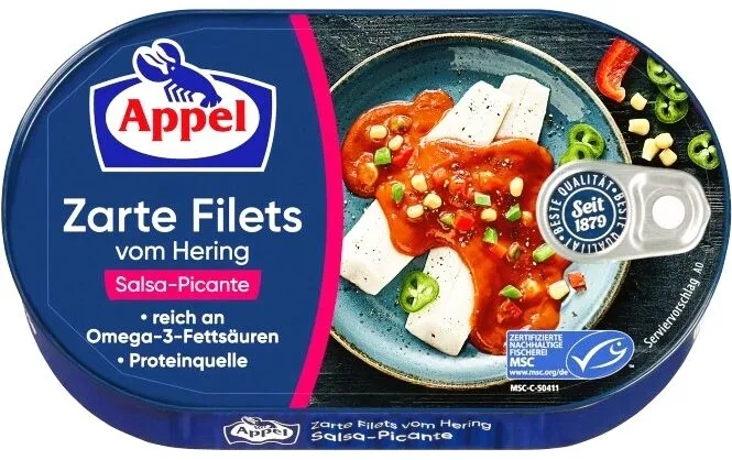 Zarte Filets vom Hering Salsa-Picante