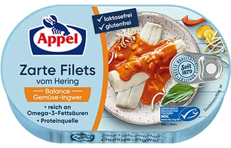 Fisch - Zarte Filets vom Hering Gemüse-Ingwer