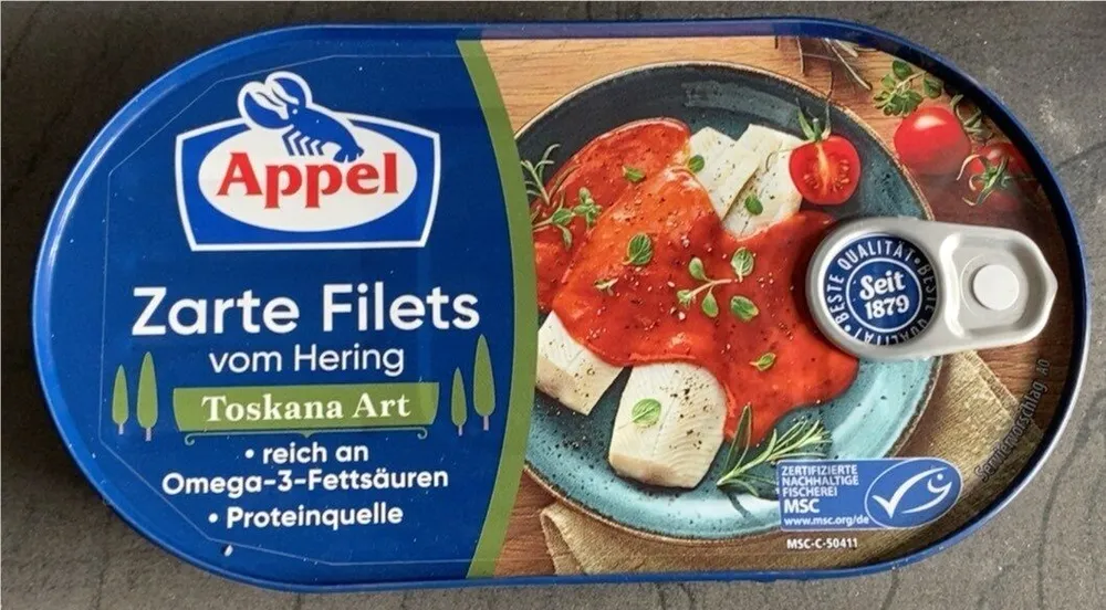 Fisch Zarte Filets vom Hering Toskana Art